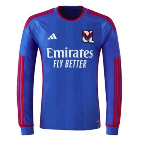Seconda Maglia Olympique Lyonnais 2023/2024 Manica Lunga